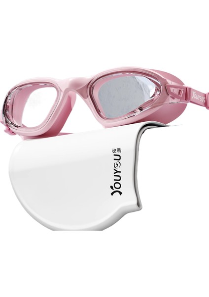 Yüzme Gözlüğü Su Geçirmez Buğu Önleyici Hd Küçük Çerçeve Yüzme Gözlüğü Erkekler Kadınlar Dalış Profesyonel Yüzme Kap Yüzme Gözlüğü Seti Ekipmanları (Yurt Dışından)