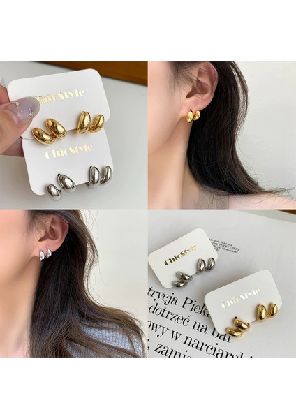 Niş Mizaç Metal Küpe Trendi Yüz Eşleşen Tasarım Kişilik Küpeleri (Yurt Dışından) fırsatları