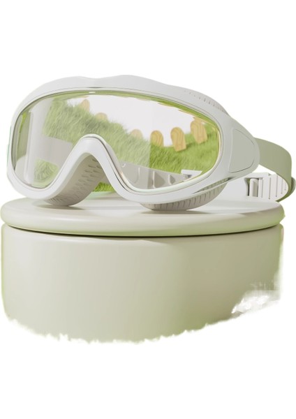 Çocuk Yüzme Gözlüğü Yüzme Şapkası Erkek Kız Yüzme Gözlükleri Su Geçirmez Buğu Önleyici Hd Büyük Çerçeve Dalış Gözlüğü Profesyonel (Yurt Dışından)