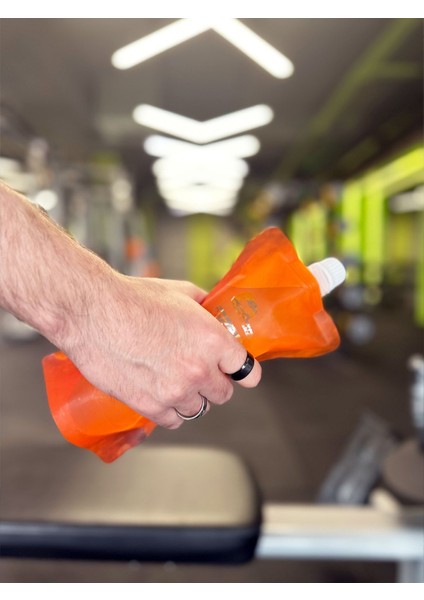 Katlanabilir Mavi Su Şişesi, Hafif, Pratik, 0,47 L, Plastik, Taşıma Kolaylığı