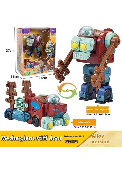Transformers Zombies Oyuncakları Alaşım Hopper Robot Patchwork Mecha Boos 5'i 1 Arada (Yurt Dışından)