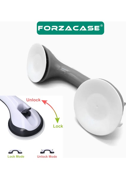 2 Adet Pratik Vantuzlu Tutucu Duvar Banyo Tutacağı Kaymaz Destek Sapı - FC1012 modelleri