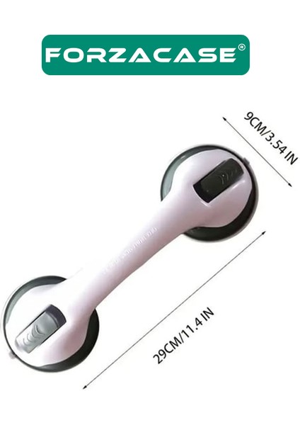 2 Adet Pratik Vantuzlu Tutucu Duvar Banyo Tutacağı Kaymaz Destek Sapı - FC1012 fırsatları