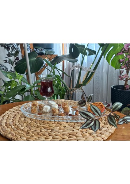 Şeffaf cam servis tabağı, BPA free, şık ve kullanışlı 1 parça fiyatları