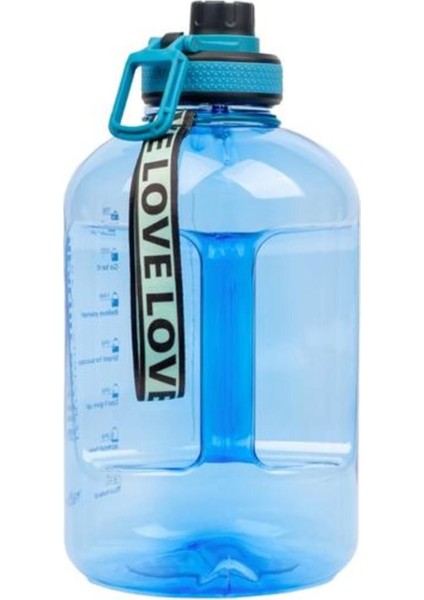 2.5L Mavi Plastik Su Matara, Motivasyonel Tasarım, Sağlıklı ve Hafif Suluk fırsatları