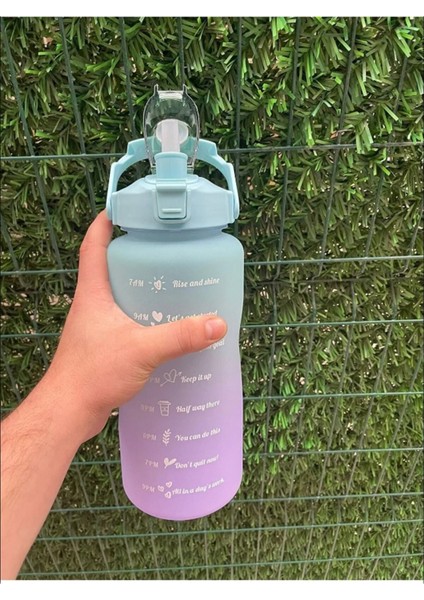 2L Mavi Spor Su Şişesi, Tritan malzeme, hafif ve , spor ve günlük kullanım