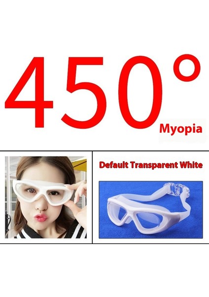 Erkekler ve Kadınlar Için Yüzme Gözlükleri Hd Buğu Önleyici Su Geçirmez Miyopi Yetişkin (Yurt Dışından)