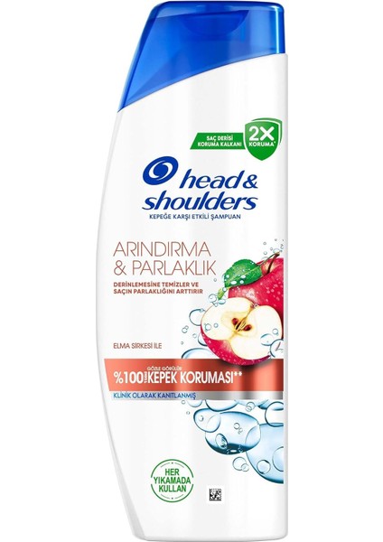 Head & Shoulders Arındırma ve Parlaklık Kepeğe Karşı Etkili Şampuan 330ML