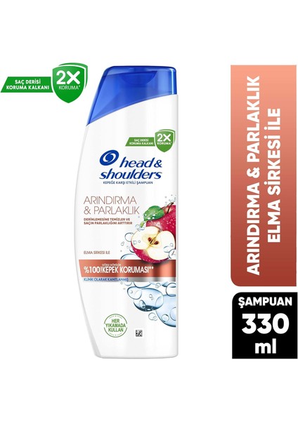 Head & Shoulders Arındırma ve Parlaklık Kepeğe Karşı Etkili Şampuan 330ML