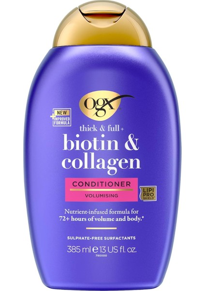 Dolgunlaştırıcı Biotin & Kolajen Saç Bakım Kremi Yeni Ph Dengeli Formül 385ML