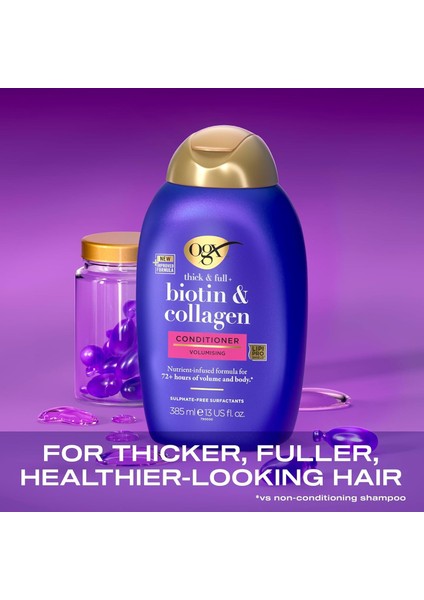 Dolgunlaştırıcı Biotin & Kolajen Saç Bakım Kremi Yeni Ph Dengeli Formül 385ML fırsatları