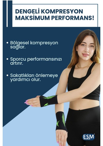 Elastik Örme Bileklik, Spor ve Fitness İçin, Çift Taraflı, Siyah Renk fiyatları