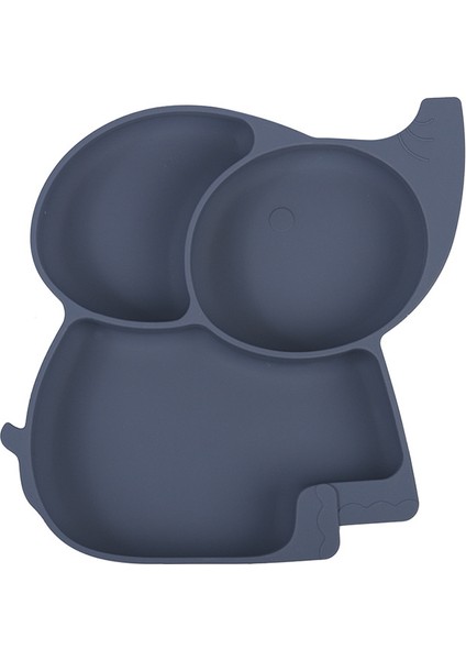 Silikon Beslenme Seti, Silikon Vakumlu Mama Tabağı Ve Kasesi, Silikon Çatal-kaşık / Lacivert fiyatları