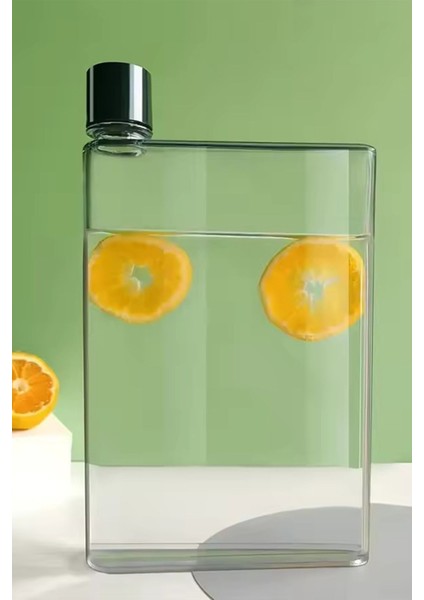 Şeffaf 420 ML motivasyonel spor şişesi, plastik, hafif ve tasarım