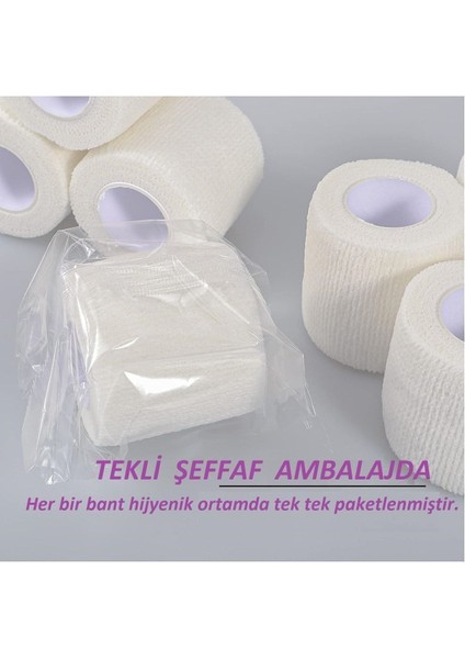 Yapışkan Bandaj 5cm x 4,5m, Esnek ve Güvenilir Koruma, Beyaz Renk fiyatları