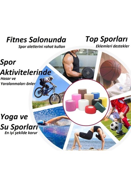 Yapışkan Bandaj 5cm x 4,5m, Esnek ve Güvenilir Koruma, Beyaz Renk modelleri