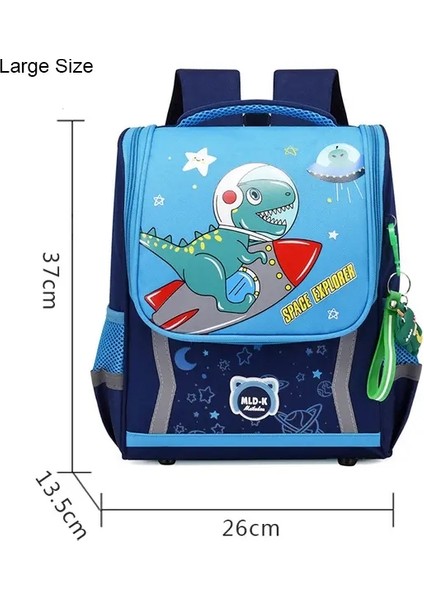 Sevimli Dinozor Çocuklar Ilkokul Backpack Sac A Dos Pack Boys Çocuklar Için Çocuklar Çantaları Mochıla Mochıla Hombrecolor: Büyük Göl Mavisi (Yurt Dışından)