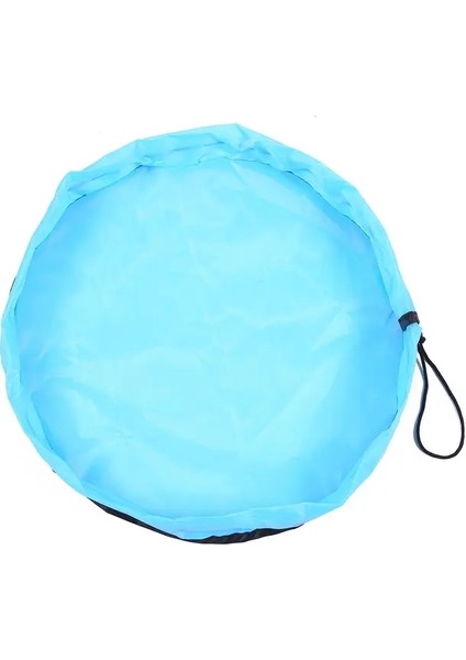 Çocuk Oyuncak Yastık Oyuncak Depolama Çantası Büyük Temiz Organizatör Oyun Padü Dalı Yapı Taşı Oyuncak Depolama Çantası Açık Matsinize: Çap 150CM/RENK: Mavi (Yurt Dışından)