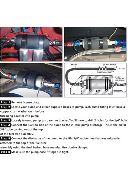 Yeni Evrensel Yüksek Akış ve Basınçlı Harici Sıralı 255LPH Yakıt Pompası GSL392 JR-FPB005 (Yurt Dışından) fiyatları