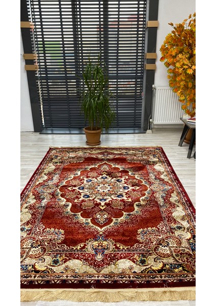 Modern Desenli Kırmızı Halı 160*230