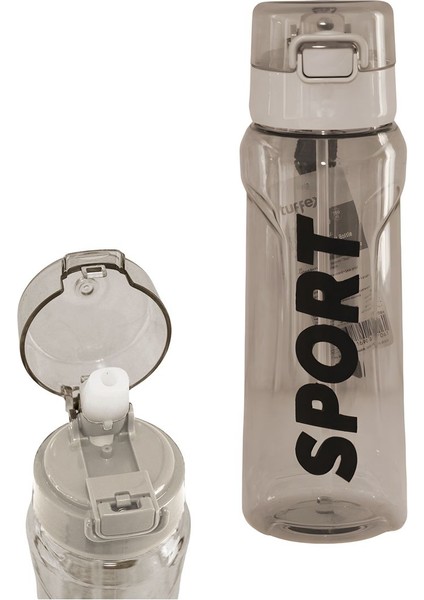 Gri 700ml paslanmaz çelik matara, hafif ve tasarım, pipetli kullanım fiyatları