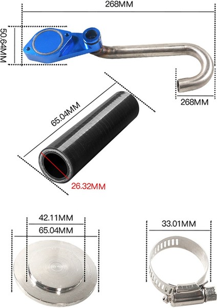 Ford Powerstroke Dizel 6.0l 2003 - 2007 Için Araba Egr Silme Kiti Araba Modifikasyon Parçaları Kesme Kiti Gümüş ve Siyah (Yurt Dışından) fırsatları