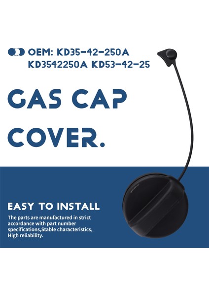 Araba Yakıt Deposu Kapağı Dolum-Gaz Kapağı KD35-42-250A KD3542250A Mazda 2 3 6 Cx-3 Cx-4 Cx-5 Cx8 Cx9 Yakıt Deposu Kapağı (Yurt Dışından)