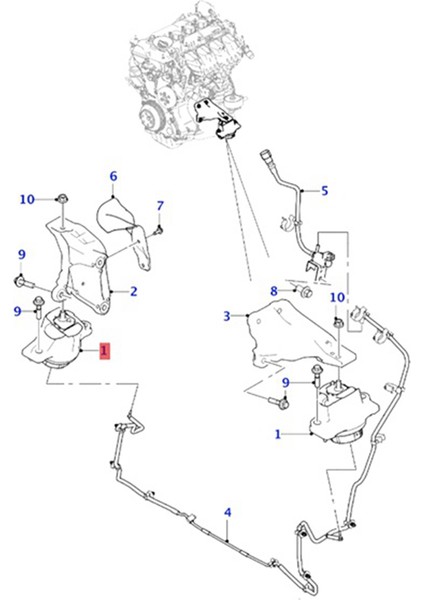 T4N32775 Jaguar Xe X760 2016-2020 Için Araba Motor Montaj Braketi Motor Montajı T4N29231 (Yurt Dışından) indirimleri