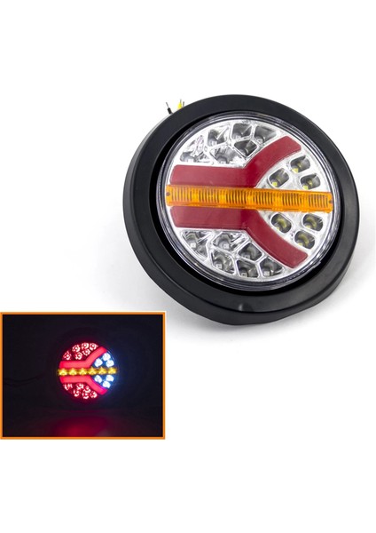 Adet 12V 24V LED Yuvarlak Araba Arka Stop Lambası Fren Durdurma Yan Işaretleyici Dönüş Uyarı Gösterge Lambası Kamyon Römork Atv Rv Otobüs (Yurt Dışından) fırsatları