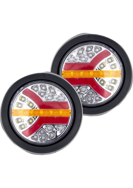 Adet 12V 24V LED Yuvarlak Araba Arka Stop Lambası Fren Durdurma Yan Işaretleyici Dönüş Uyarı Gösterge Lambası Kamyon Römork Atv Rv Otobüs (Yurt Dışından) indirimleri