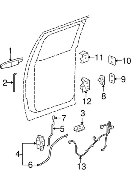 Chevrolet Silverado 1500 Crew Cab Pickup 2007-2013 Için Araba Kapı Kilidi Aktüatörü Arka Sağ 20783866,25876398,937-574 (Yurt Dışından) fırsatları