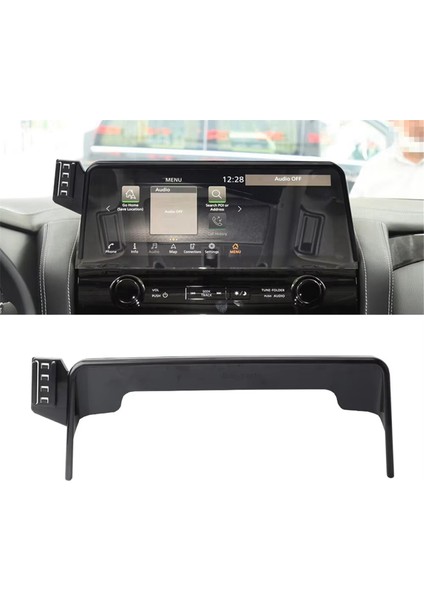 Nissan Patrol Platinium Y62 2023 2024 Aksesuarları Için Araba Gösterge Paneli Ekran Telefon Tutucu Braketleri Iki Tutucu (Yurt Dışından) modelleri