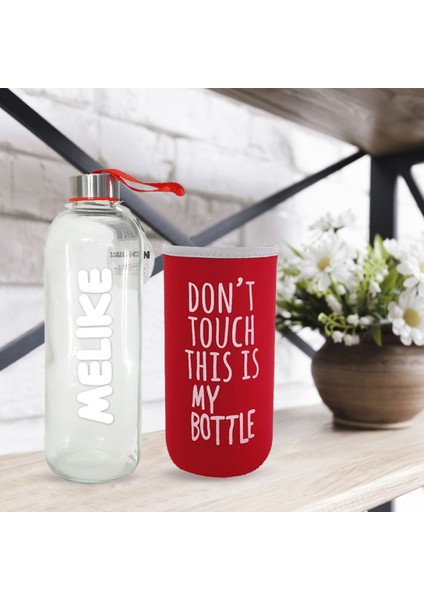 Kişiye Özel Renkli Cam Matara 1000 ml, şık ve kullanışlı tasarım