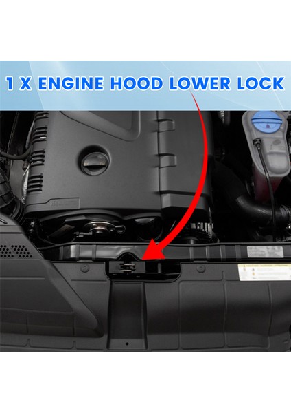 8W0823509 Audi A4 Quattro 2017-2024 Için Araba Motor Kaputu Alt Kilidi Motor Kaputu Kilidi 80Q823509 8W0823509C (Yurt Dışından) fırsatları