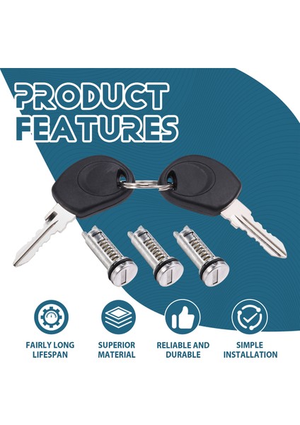 2991728 Iveco Daily 2000-2006 Kapı Kilidi Seti Için Kapı Kilidi Namlusu (Yurt Dışından) indirimleri