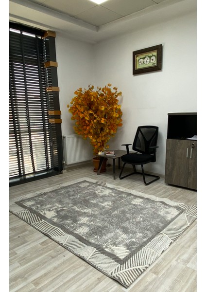 Modern Desenli Gri Halı 160*220