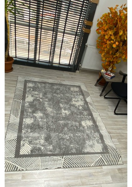 Modern Desenli Gri Halı 160*220