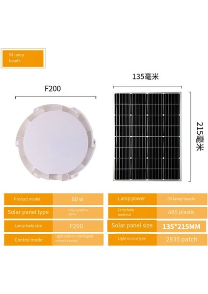 60 W LED Güneş Enerjili Tavan Işık Kolye Işık Açık Kapalı Güneş Enerjisi Lambası ile Hat Koridor Işığı Bahçe Dekorasyon Için (Yurt Dışından) modelleri