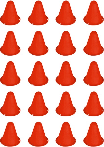 20 Adet/grup Spor Futbol Futbol Ragbi Eğitim Koni Silindir Açık Hava Futbol Treni Engelleri Paten Kayma Kırmızı (Yurt Dışından)