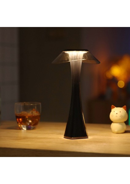 LED Dokunmatik Sensör Masa Lambası 1200MAH Şarj Edilebilir Yenilik Gece Lambası 3 Seviyeli Parlaklık Masa Yatak Odası Başucu Dekor (Yurt Dışından) fırsatları