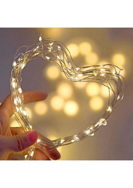 2m 20 LED Dize Işıklar Gümüş Tel Peri Sıcak Beyaz Çelenk Ev Noel Düğün Işık Dizeleri (Yurt Dışından) indirimleri