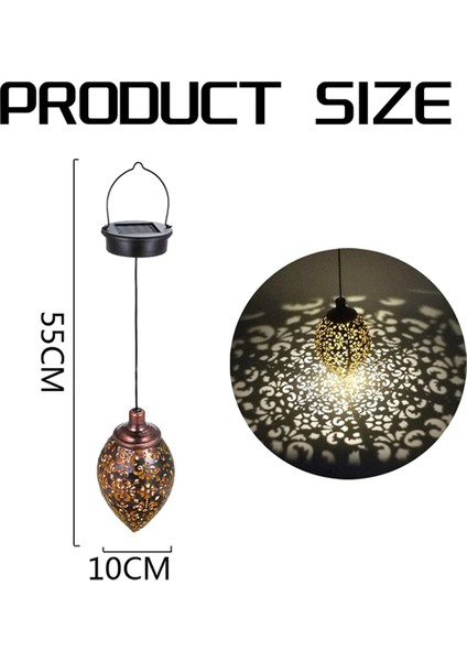 Açık Hava Güneş Feneri Asılı Güneş Fenerleri Içi Boş Açık Hava Işıkları Su Geçirmez Fenerler Bahçe Veranda Parti Dekoru (Yurt Dışından) indirimleri