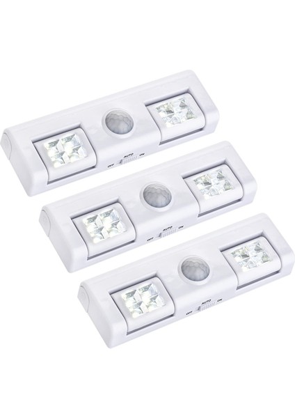 Hareket Sensörlü LED Dolap Işığı, Dolap Altı Işıkları, Dolap Aydınlatması Yapışkan Hareketle Etkinleştirilen Işık Gece Işığı (Yurt Dışından)