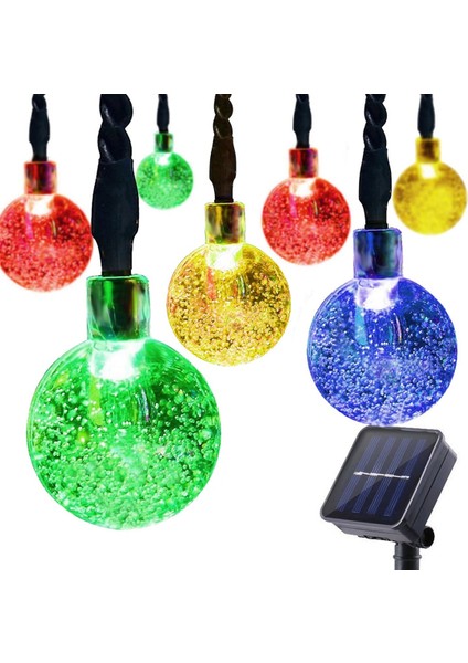 Dış Mekan Için Güneş Işıkları, 60 LED Top Peri Işıkları Renkli 11M 8 Mod Dış Mekan Güneş Işıkları Veranda Için Bahçe Aydınlatması (Yurt Dışından) fiyatları