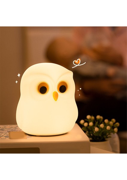 Gece Lambası, Rgb Değişen Baykuşlar Gece Lambası, Hediyeler Için Sevimli Silikon Baykuşlar Gece Lambası, Uyku Yardımı Için Kawaii Başucu Lambası (Yurt Dışından) indirimleri