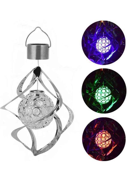 Açık Hava Güneş Enerjili Işıklar Açık Hava LED Güneş Rüzgar Dönüş Işığı Renkli Dekoratif Işık Güneş Rüzgar Çanı Işık Bahçe Dekoru (Yurt Dışından) fiyatları