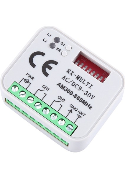 Evrensel Rx Çoklu Frekans 300-868MHZ Alıcı 2ch 12V 24V Röle Modülü Garaj Kapısı Uzaktan Kumandası 433.92MHZ 868MHZ (Yurt Dışından) fiyatları