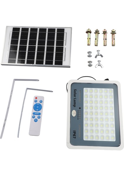 216 LED Güneş Enerjili Lamba Açık Hava Avlu Aydınlatması Indüksiyon Sokak Lambası Su Geçirmez Projektör Ultra Parlaklık Yüksek Güç (Yurt Dışından)