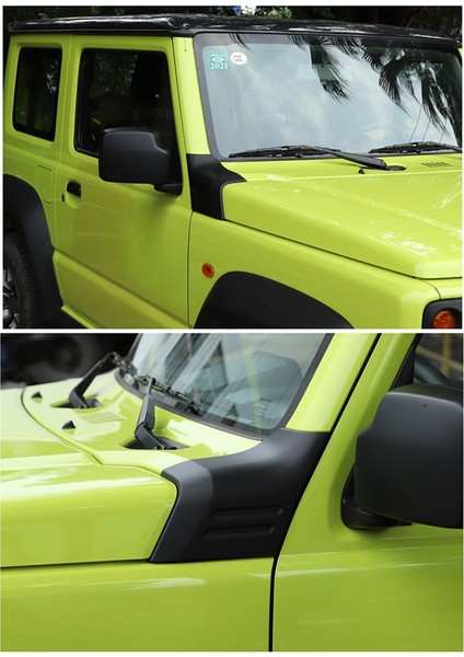 Motor Kapağı Açı Kaput Çıkartması Kapak Trim Aksesuarları Suzuki Jimny 2019 2020 2021 2022, Siyah (Yurt Dışından)