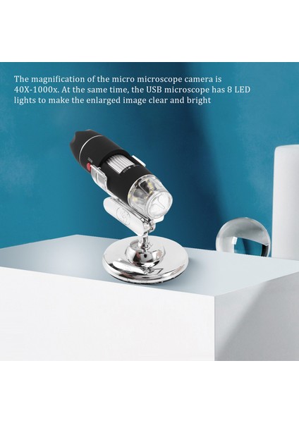 USB Dijital Mikroskop 40X-1000X El Tipi Mikroskop Kamera Öğrenciler Mühendisler Biyoloji Mikrobiyolojik Gözlem (Yurt Dışından) fiyatları